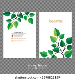 Annual report cover for your business design