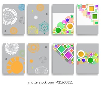 Annual Report Cover.Book Cover.Magazine.Dots Design.Vector Design.Geometric Pattern.Stripe Pattern.Dots Design.New Design.brochure collection.Icon Design.Art Design.set of poster Design templates..