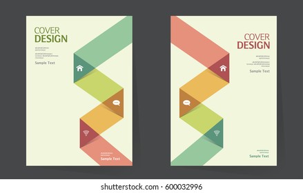 Annual report design layout. Book cover design vector template in A4 size. Brochure, business catalog. Simple pattern. Flyer promotion. magazine, Presentation cover. Abstract Vector illustration.