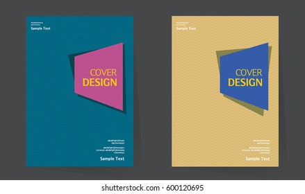 Annual report design layout. Book cover design vector template in A4 size. Brochure, business catalog. Simple pattern. Flyer promotion. magazine, Presentation cover. Abstract Vector illustration.