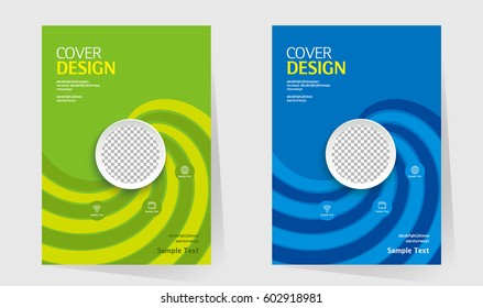 Annual report design layout. Book cover design vector template in A4 size. Brochure, business catalog. Simple pattern. Flyer promotion. magazine, Presentation cover. Abstract Vector illustration.