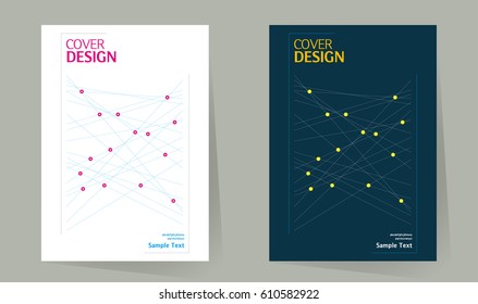 Annual report design layout. Book cover design vector template in A4 size. Brochure, business catalog. Simple pattern. Flyer promotion. magazine, Presentation cover. Abstract Vector illustration.