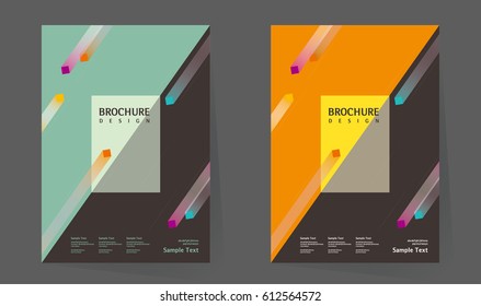 Annual report design layout. Book cover design vector template in A4 size. Brochure, business catalog. Simple pattern. Flyer promotion. magazine, Presentation cover. Abstract Vector illustration.