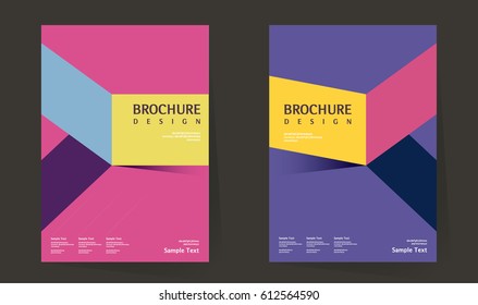 Annual report design layout. Book cover design vector template in A4 size. Brochure, business catalog. Simple pattern. Flyer promotion. magazine, Presentation cover. Abstract Vector illustration.