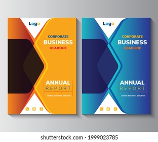 Diseño del informe anual Diseño de diseño Multiuso para cualquier proyecto, informe anual, folleto, folleto, póster, folleto, etc.