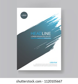 Annual report design template. Book cover, Flyer, Brochure.  Magazine, Presentation cover. Abstract Business Vector illustration
