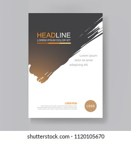Annual report design template. Book cover, Flyer, Brochure.  Magazine, Presentation cover. Abstract Business Vector illustration
