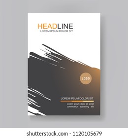 Annual report design template. Book cover, Flyer, Brochure.  Magazine, Presentation cover. Abstract Business Vector illustration