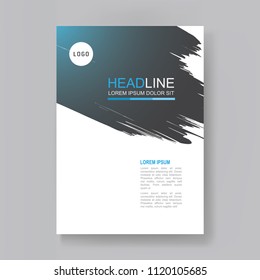 Annual report design template. Book cover, Flyer, Brochure.  Magazine, Presentation cover. Abstract Business Vector illustration