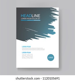 Annual report design template. Book cover, Flyer, Brochure.  Magazine, Presentation cover. Abstract Business Vector illustration