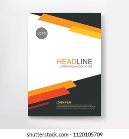 Annual report design template. Book cover, Flyer, Brochure.  Magazine, Presentation cover. Abstract Business Vector illustration