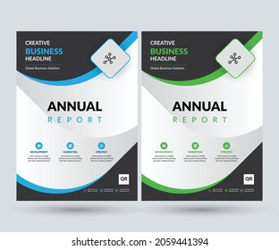 Annual Report Design Template Concept Idea