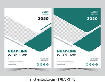 Annual report design template flyer