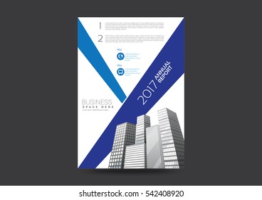 annual report design template. leaflet, brochure flyer