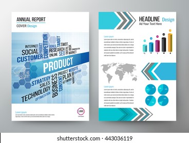 annual report design template vector, annual report cover, annual report booklet, Can use for brochure, flyer, leaflet, annual report company, book, magazine cover, poster, printing and website. A4
