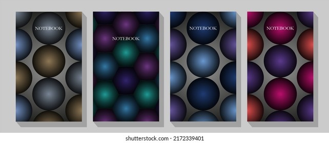 Annual report design vector template in A4 size.  vector illustration,presentation ,Circle Abstact Background