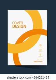 Annual report design vector template in A4 size. book cover design. Abstract Brochure design. Simple pattern. Flyer promotion. Presentation cover. Vector illustration.