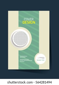 Annual report design vector template in A4 size. book cover design. Abstract Brochure design. Simple pattern. Flyer promotion. Presentation cover. Vector illustration.