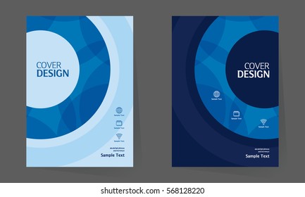 Annual report design vector template in A4 size. book cover design. Abstract Brochure design. Simple pattern. Flyer promotion. Presentation cover. Vector illustration.