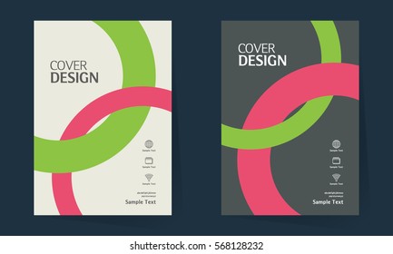 Annual report design vector template in A4 size. book cover design. Abstract Brochure design. Simple pattern. Flyer promotion. Presentation cover. Vector illustration.