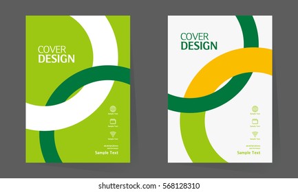 Annual report design vector template in A4 size. book cover design. Abstract Brochure design. Simple pattern. Flyer promotion. Presentation cover. Vector illustration.