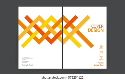 Annual report design vector template in A4 size. book cover design layout. Abstract Brochure design. Simple pattern. Flyer promotion. magazine, Presentation cover. Vector illustration.