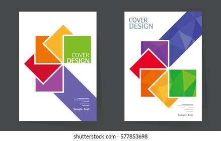 Annual report design vector template in A4 size. book cover design layout. Abstract Brochure design. Simple pattern. Flyer promotion. magazine, Presentation cover. Vector illustration.