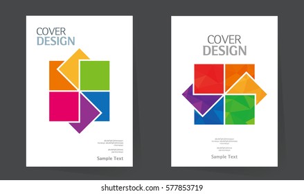 Annual report design vector template in A4 size. book cover design layout. Abstract Brochure design. Simple pattern. Flyer promotion. magazine, Presentation cover. Vector illustration.