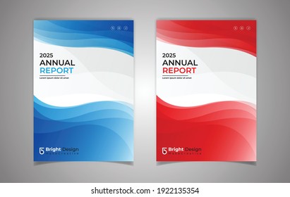 Annual Report Flyer Brochure Cover Template Premium Vector