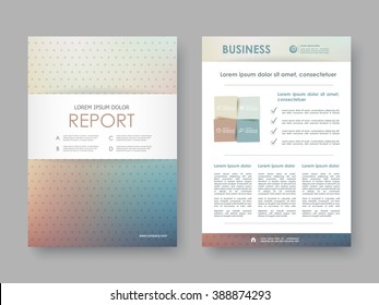 Annual Report, flyer, brochure. Design layout template in A4 size