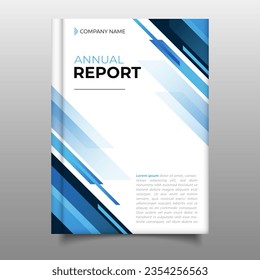 Annual report flyer modern cover book template design.