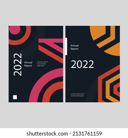 Vector de diseño de plantilla de volante de informe anual