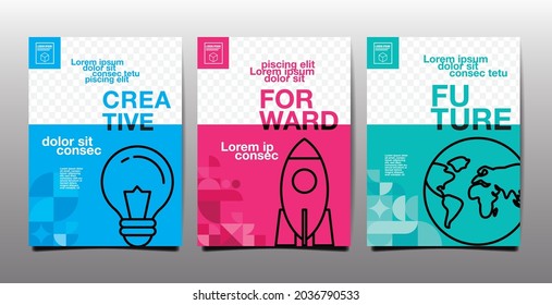 annual report , future, business, template layout design, cover book. vector illustration