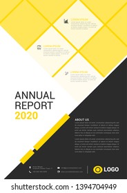 Annual report Gold template. Vector illustration.