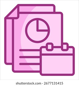 Elemento De Icono De Informe Anual Para Diseño