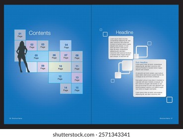 Annual report inner design, brochure inner page, flyer design template vector, Leaflet presentation, book cover inner design
