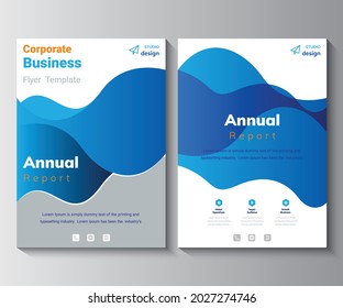 Annual Report Layout Design Template, Corporate Flyer  Business Template Background.