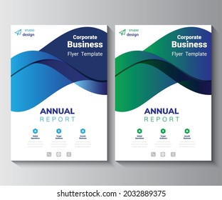 Annual Report Layout Design Template. Corporate Business flyer Background,  Catalog, Cover, Booklet, Brochure, Magazine, Poster, Corporate Presentation, Portfolio, Flyer, Banner, Website, Etc Concept 