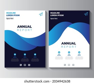 Annual Report Layout Design Template. Corporate Business flyer Background,  Catalog, Cover, Booklet, Brochure, Magazine, Poster, Corporate Presentation, Portfolio, Banner, Website, Etc Concept Idea.