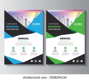 Annual Report Layout Design Template. Corporate Business flyer Background,  Catalog, Cover, Booklet, Brochure, Magazine, Poster, Corporate Presentation, Portfolio, Banner, Website, Etc Concept Idea.