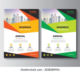 Annual Report Layout Design Template. Corporate Business flyer Background,  Catalog, Cover, Booklet, Brochure, Magazine, Poster, Corporate Presentation, Portfolio, Banner, Website, Etc Concept Idea.