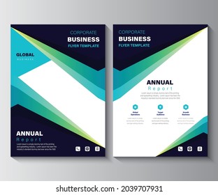 Plantilla de diseño de diseño de informe anual. Fondo Del Volante Empresarial, Catálogo, Portada, Folleto, Folleto, Revista, Afiche, Presentación Corporativa, Cartera, Cartel, Sitio Web, Idea Conceptual Etc.