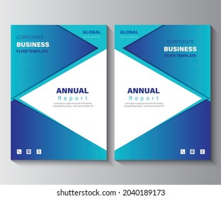 Annual Report Layout Design Template. Corporate Business flyer Background,  Catalog, Cover, Booklet, Brochure, Magazine, Poster, Corporate Presentation, Portfolio, Banner, Website, Etc Concept Idea.