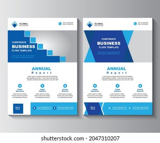 Annual Report Layout Design Template. Corporate Business flyer Background,  Catalog, Cover, Booklet, Brochure, Magazine, Poster, Corporate Presentation, Portfolio, Banner, Website, Etc Concept Idea.