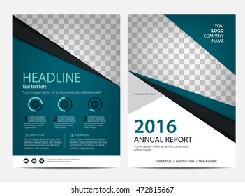 Annual report Layout design template, Brochure Leaflet Flyer template