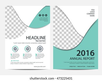 Annual report Layout design template, Brochure Leaflet Flyer template