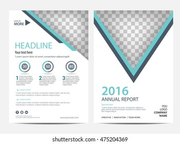 Annual report Layout design template, Brochure Leaflet Flyer template