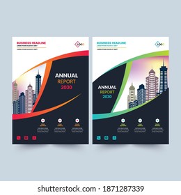 Annual Report Layout Template Design, Multipurpose uses.