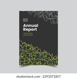 Informe anual Diseño de la plantilla Folleto folleto, diseño de portada de libros.