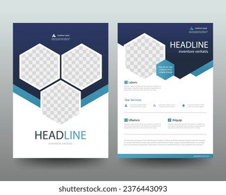 Annual report Leaflet Brochure Flyer template design, book cover layout design, abstract business presentation template, a4 size design